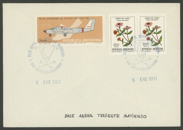 Lot 14 - argentine antarctica postal history -  Guillermo Jalil - Philatino Auction # 2511 ARGENTINA: 