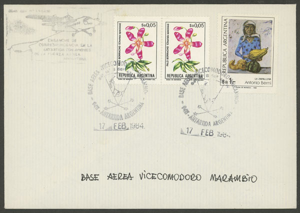 Lot 20 - argentine antarctica postal history -  Guillermo Jalil - Philatino Auction # 2511 ARGENTINA: 