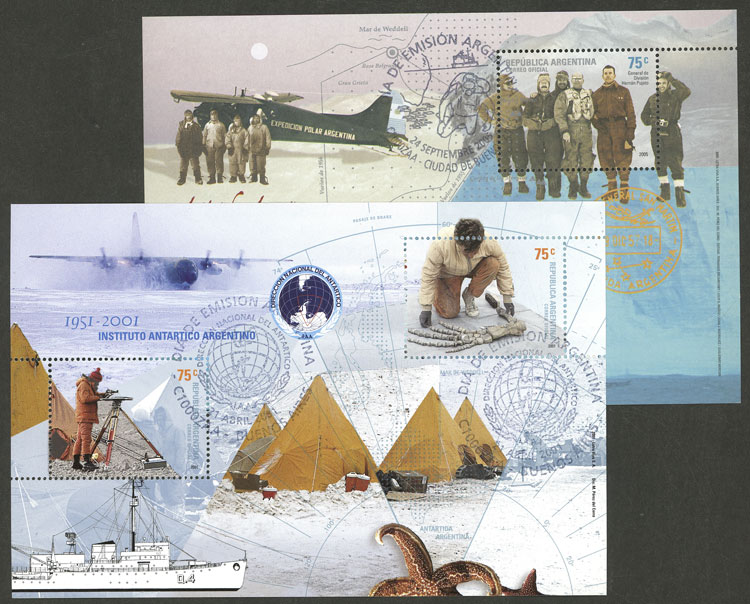 Lot 1415 - Argentina souvenir sheets -  Guillermo Jalil - Philatino Auction # 2511 ARGENTINA: 