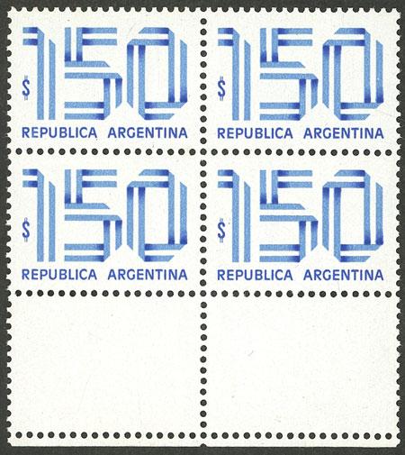 Lot 1226 - Argentina general issues - Guillermo Jalil - Philatino Auction # 2511 ARGENTINA: Lot 1226 - Argentina general issues - Guillermo Jalil - Philatino Auction # 2511 ARGENTINA: