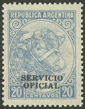 Lot 1455 - Argentina official stamps -  Guillermo Jalil - Philatino Auction # 2511 ARGENTINA: 
