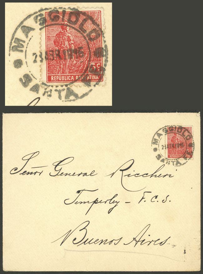 Lot 1519 - Argentina postal history -  Guillermo Jalil - Philatino Auction # 2511 ARGENTINA: 