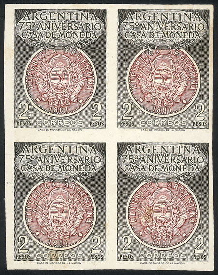 Lot 821 - Argentina general issues - Guillermo Jalil - Philatino Auction # 2511 ARGENTINA: Lot 821 - Argentina general issues - Guillermo Jalil - Philatino Auction # 2511 ARGENTINA: