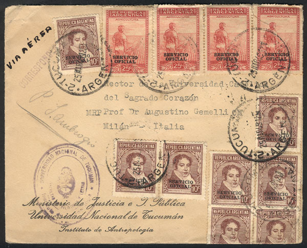 Lot 1553 - Argentina postal history - Guillermo Jalil - Philatino Auction # 2511 ARGENTINA: Lot 1553 - Argentina postal history - Guillermo Jalil - Philatino Auction # 2511 ARGENTINA: