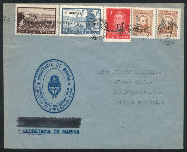 Lot 1566 - Argentina postal history - Guillermo Jalil - Philatino Auction # 2511 ARGENTINA: Lot 1566 - Argentina postal history - Guillermo Jalil - Philatino Auction # 2511 ARGENTINA: