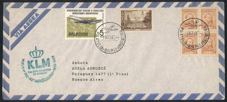 Lot 1563 - Argentina postal history - Guillermo Jalil - Philatino Auction # 2511 ARGENTINA: Lot 1563 - Argentina postal history - Guillermo Jalil - Philatino Auction # 2511 ARGENTINA: