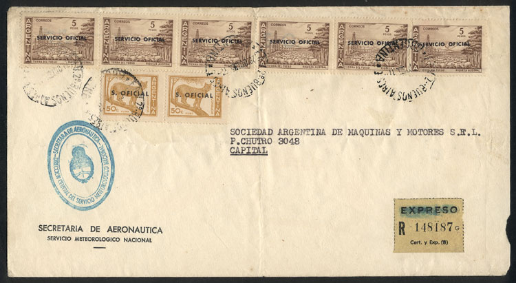 Lot 1569 - Argentina postal history - Guillermo Jalil - Philatino Auction # 2511 ARGENTINA: Lot 1569 - Argentina postal history - Guillermo Jalil - Philatino Auction # 2511 ARGENTINA: