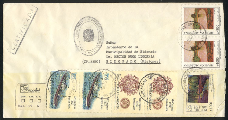 Lot 1585 - Argentina postal history - Guillermo Jalil - Philatino Auction # 2511 ARGENTINA: Lot 1585 - Argentina postal history - Guillermo Jalil - Philatino Auction # 2511 ARGENTINA: