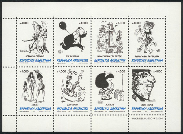 Lot 748 - Argentina souvenir sheets - Guillermo Jalil - Philatino Auction # 2518 ARGENTINA: Lot 748 - Argentina souvenir sheets - Guillermo Jalil - Philatino Auction # 2518 ARGENTINA: