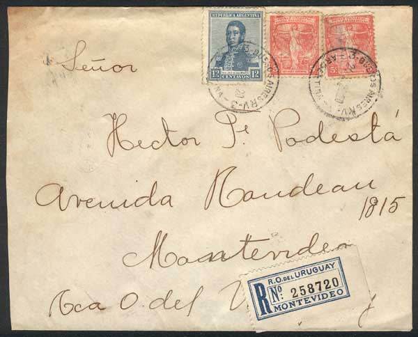 Lot 878 - Argentina postal history - Guillermo Jalil - Philatino Auction # 2518 ARGENTINA: Lot 878 - Argentina postal history - Guillermo Jalil - Philatino Auction # 2518 ARGENTINA:
