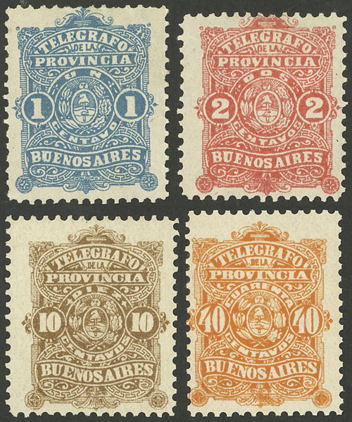 Lot 834 - Argentina telegraph stamps - Guillermo Jalil - Philatino Auction # 2518 ARGENTINA: Lot 834 - Argentina telegraph stamps - Guillermo Jalil - Philatino Auction # 2518 ARGENTINA: