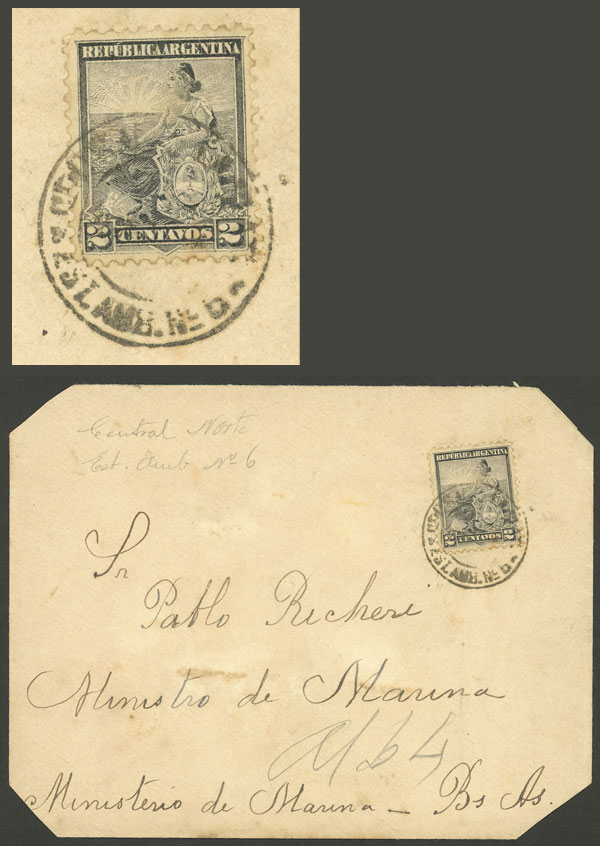 Lot 867 - Argentina postal history -  Guillermo Jalil - Philatino Auction # 2518 ARGENTINA: 