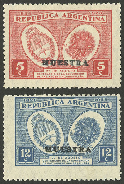 Lot 250 - Argentina general issues -  Guillermo Jalil - Philatino Auction # 2518 ARGENTINA: 