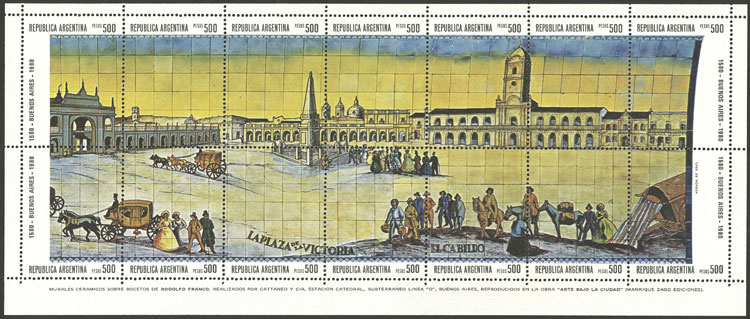 Lot 739 - Argentina souvenir sheets - Guillermo Jalil - Philatino Auction # 2518 ARGENTINA: Lot 739 - Argentina souvenir sheets - Guillermo Jalil - Philatino Auction # 2518 ARGENTINA:
