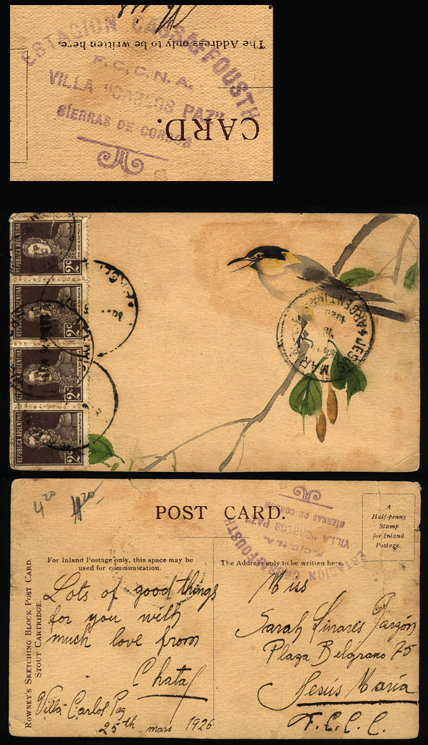 Lot 880 - Argentina postal history - Guillermo Jalil - Philatino Auction # 2518 ARGENTINA: Lot 880 - Argentina postal history - Guillermo Jalil - Philatino Auction # 2518 ARGENTINA: