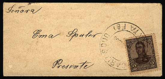 Lot 870 - Argentina postal history -  Guillermo Jalil - Philatino Auction # 2518 ARGENTINA: 