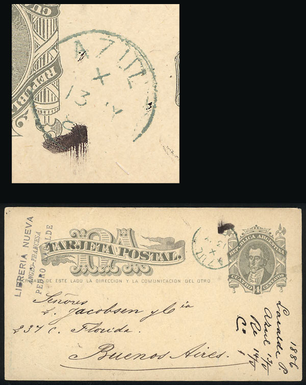 Lot 857 - Argentina postal history -  Guillermo Jalil - Philatino Auction # 2518 ARGENTINA: 