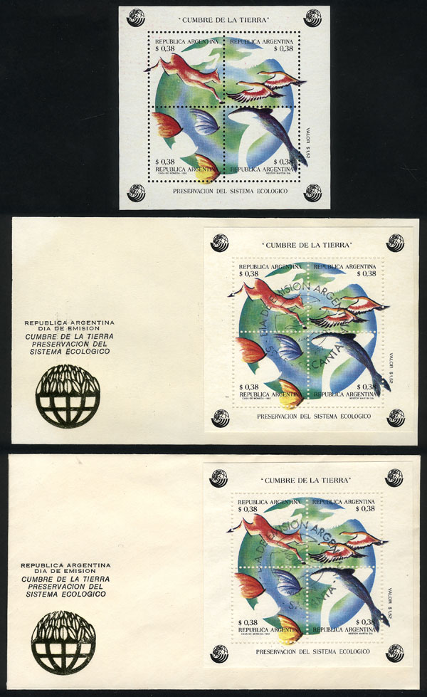 Lot 749 - Argentina souvenir sheets - Guillermo Jalil - Philatino Auction # 2518 ARGENTINA: Lot 749 - Argentina souvenir sheets - Guillermo Jalil - Philatino Auction # 2518 ARGENTINA: