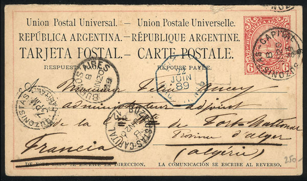 Lot 861 - Argentina postal history -  Guillermo Jalil - Philatino Auction # 2518 ARGENTINA: 