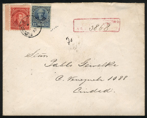 Lot 862 - Argentina postal history -  Guillermo Jalil - Philatino Auction # 2518 ARGENTINA: 