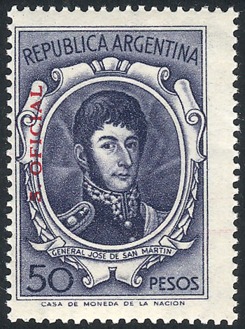 Lot 827 - Argentina official stamps - Guillermo Jalil - Philatino Auction # 2518 ARGENTINA: Lot 827 - Argentina official stamps - Guillermo Jalil - Philatino Auction # 2518 ARGENTINA: