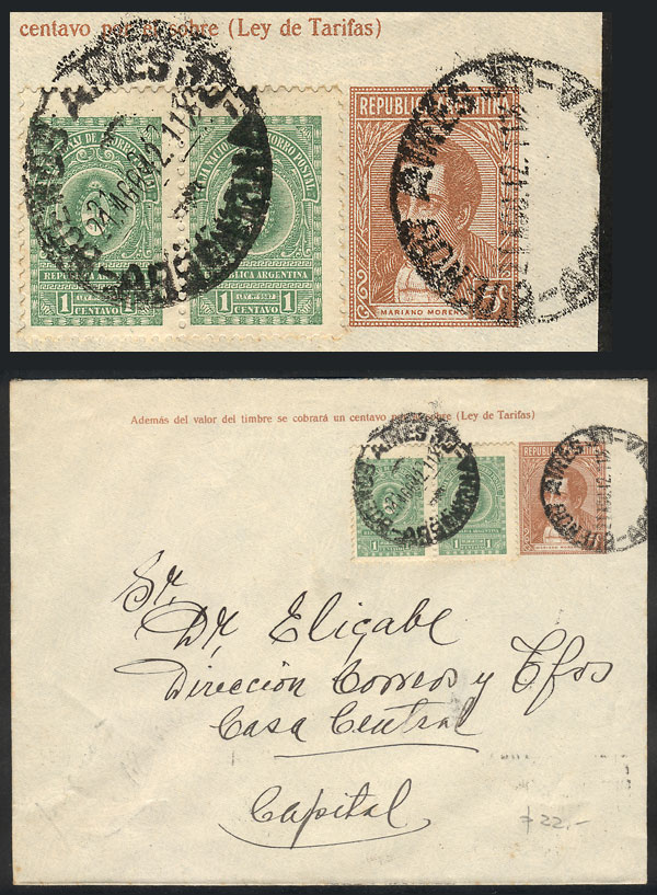 Lot 899 - Argentina postal history - Guillermo Jalil - Philatino Auction # 2518 ARGENTINA: Lot 899 - Argentina postal history - Guillermo Jalil - Philatino Auction # 2518 ARGENTINA: