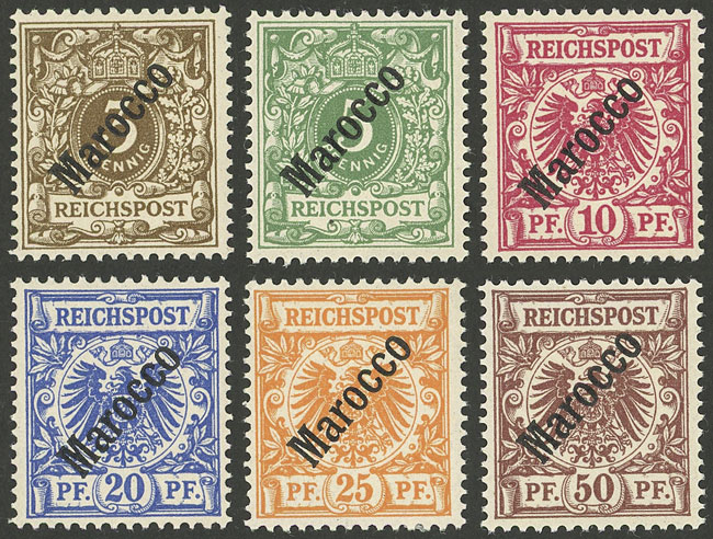 Lot 220 - GERMAN MOROCCO general issues -  Guillermo Jalil - Philatino Auction # 2519 WORLDWIDE + ARGENTINA: Special May auction