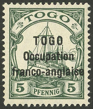 Lot 301 - togo general issues -  Guillermo Jalil - Philatino Auction # 2519 WORLDWIDE + ARGENTINA: Special May auction
