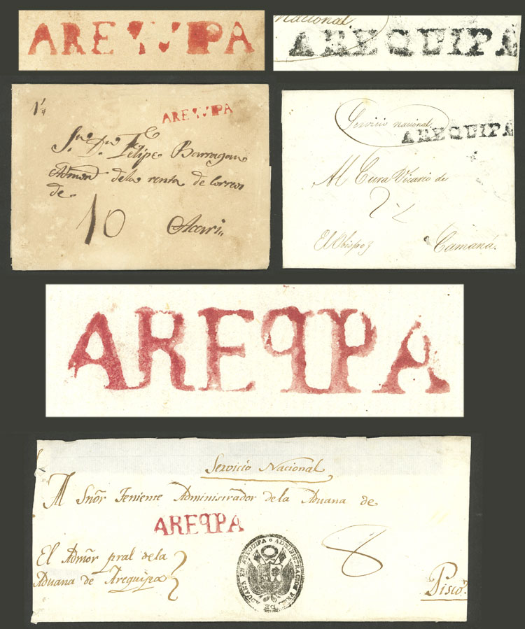 Lot 261 - Peru postal history -  Guillermo Jalil - Philatino Auction # 2519 WORLDWIDE + ARGENTINA: Special May auction