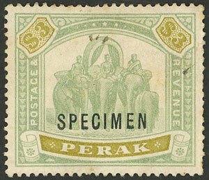 Lot 208 - malaya - perak general issues -  Guillermo Jalil - Philatino Auction # 2519 WORLDWIDE + ARGENTINA: Special May auction