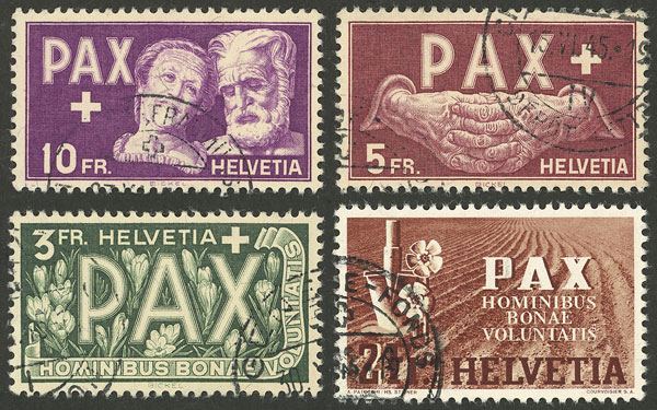 Lot 295 - Switzerland general issues - Guillermo Jalil - Philatino Auction # 2519 WORLDWIDE + ARGENTINA: Special May auction Lot 295 - Switzerland general issues - Guillermo Jalil - Philatino Auction # 2519 WORLDWIDE + ARGENTINA: Special May auction