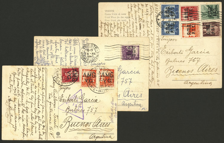 Lot 202 - ITALY - VENEZIA GIULIA postal history -  Guillermo Jalil - Philatino Auction # 2519 WORLDWIDE + ARGENTINA: Special May auction