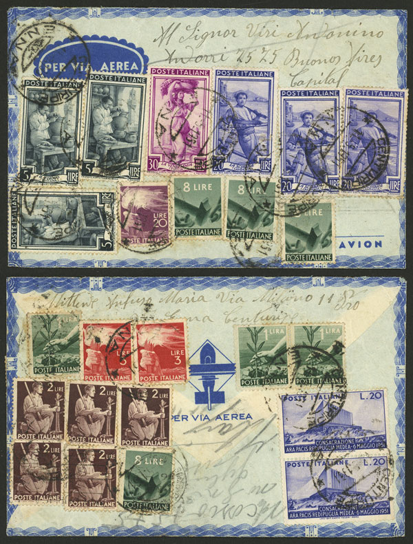 Lot 201 - Italy postal history -  Guillermo Jalil - Philatino Auction # 2519 WORLDWIDE + ARGENTINA: Special May auction