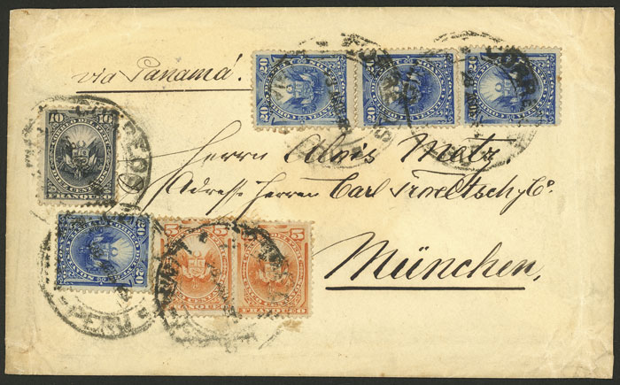 Lot 273 - Peru postal history -  Guillermo Jalil - Philatino Auction # 2519 WORLDWIDE + ARGENTINA: Special May auction