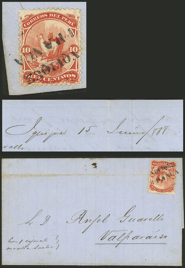 Lot 268 - Peru postal history -  Guillermo Jalil - Philatino Auction # 2519 WORLDWIDE + ARGENTINA: Special May auction