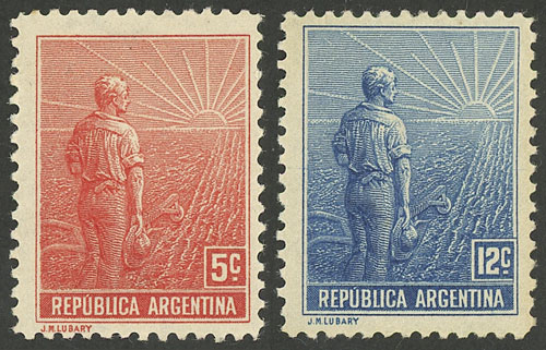 Lot 215 - Argentina general issues -  Guillermo Jalil - Philatino Auction # 2521 ARGENTINA: 