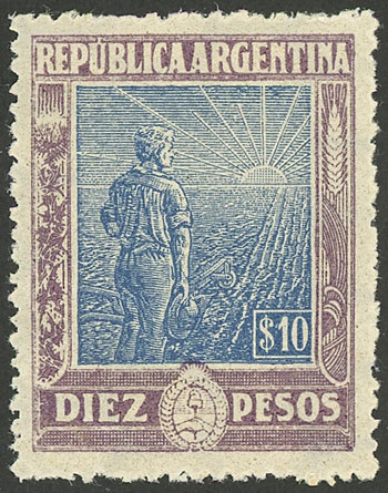 Lot 223 - Argentina general issues -  Guillermo Jalil - Philatino Auction # 2521 ARGENTINA: 