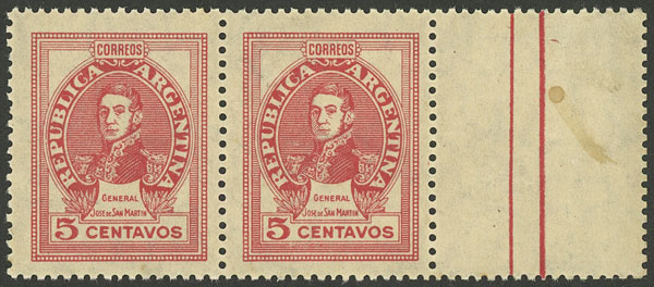 Lot 382 - Argentina general issues -  Guillermo Jalil - Philatino Auction # 2521 ARGENTINA: 