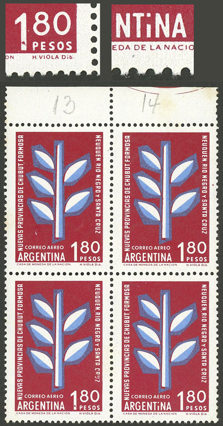 Lot 585 - Argentina general issues - Guillermo Jalil - Philatino Auction # 2521 ARGENTINA: Lot 585 - Argentina general issues - Guillermo Jalil - Philatino Auction # 2521 ARGENTINA: