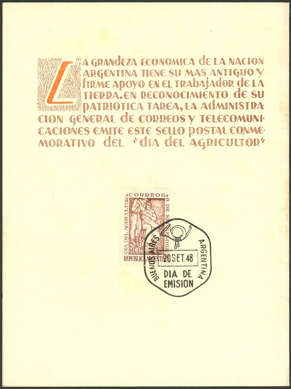 Lot 430 - Argentina general issues -  Guillermo Jalil - Philatino Auction # 2521 ARGENTINA: 