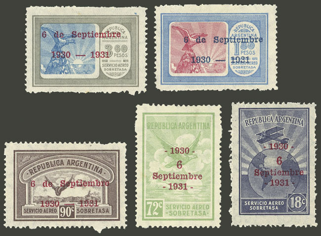Lot 278 - Argentina general issues -  Guillermo Jalil - Philatino Auction # 2521 ARGENTINA: 