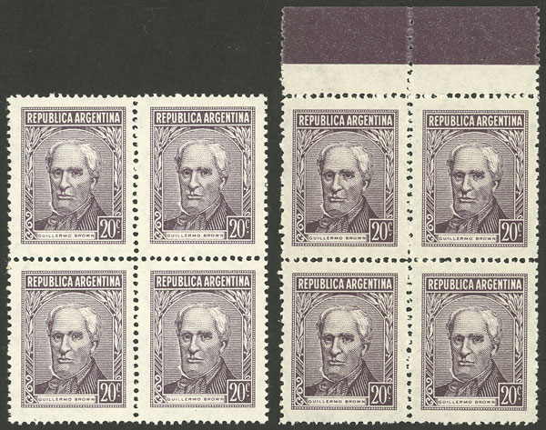 Lot 485 - Argentina general issues -  Guillermo Jalil - Philatino Auction # 2521 ARGENTINA: 