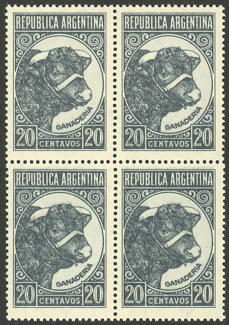 Lot 378 - Argentina general issues -  Guillermo Jalil - Philatino Auction # 2521 ARGENTINA: 