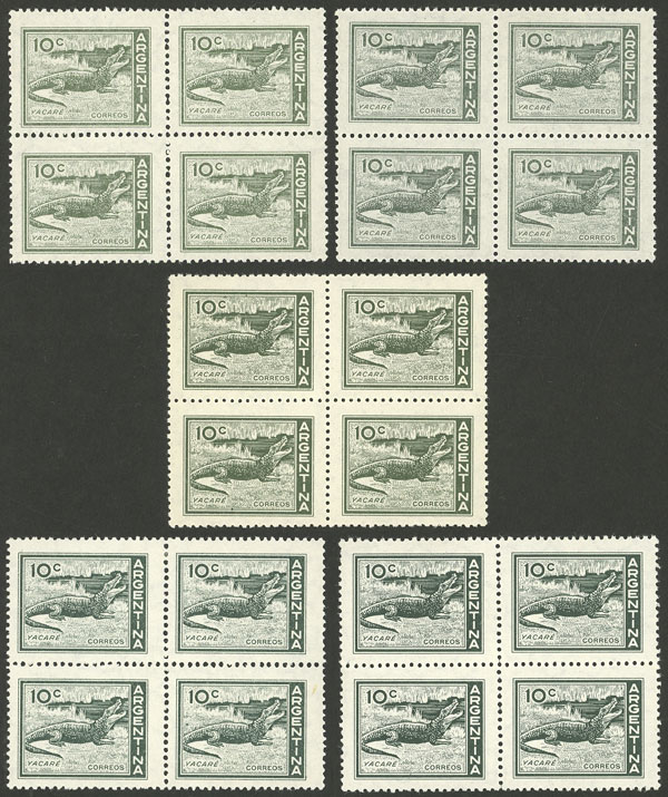 Lot 522 - Argentina general issues -  Guillermo Jalil - Philatino Auction # 2521 ARGENTINA: 