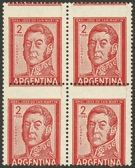 Lot 549 - Argentina general issues -  Guillermo Jalil - Philatino Auction # 2521 ARGENTINA: 