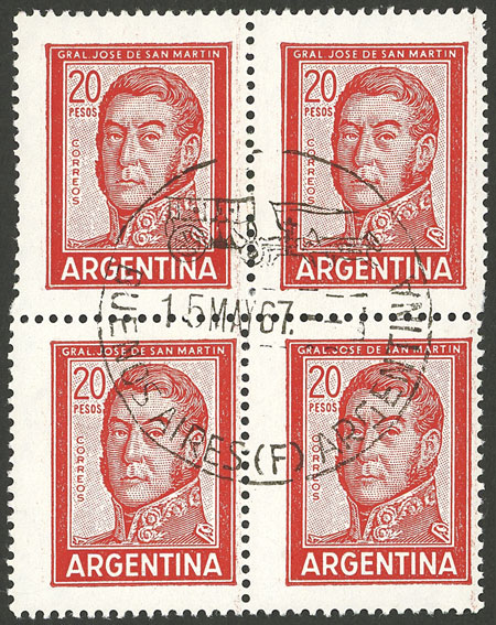 Lot 627 - Argentina general issues -  Guillermo Jalil - Philatino Auction # 2521 ARGENTINA: 