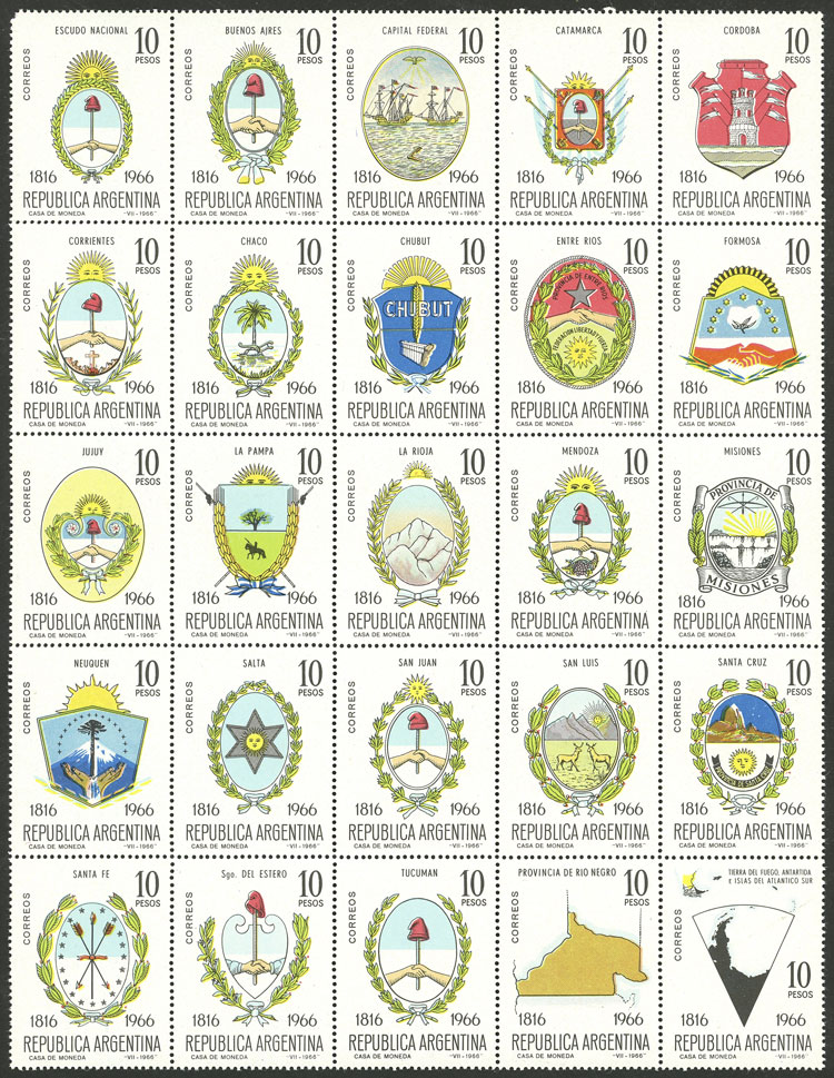 Lot 646 - Argentina general issues -  Guillermo Jalil - Philatino Auction # 2521 ARGENTINA: 