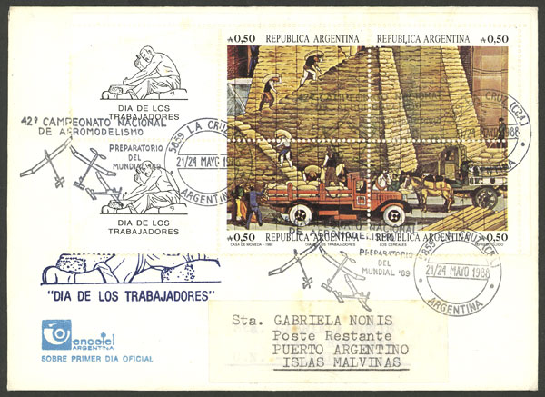 Lot 1040 - Argentina postal history -  Guillermo Jalil - Philatino Auction # 2521 ARGENTINA: 
