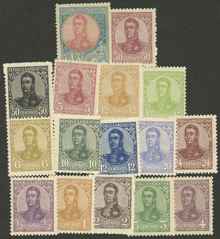 Lot 206 - Argentina general issues -  Guillermo Jalil - Philatino Auction # 2521 ARGENTINA: 