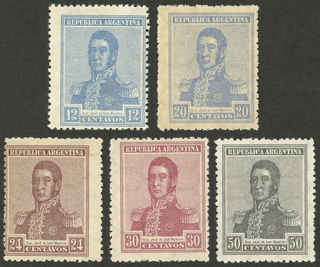 Lot 230 - Argentina general issues -  Guillermo Jalil - Philatino Auction # 2521 ARGENTINA: 